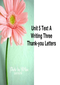 新的_Unit_5 Text A Writing Three Thank-you_Letters