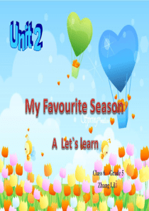 PEP人教版小学英语五年级下册Unit2-第一课时