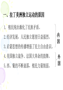 一、拉丁美洲独立运动的原因讲解