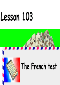 新概念英语第一册-Lesson103-104