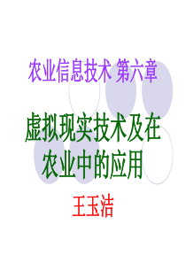 农业信息化导论第6章