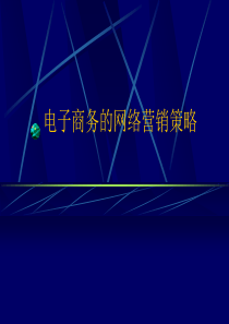 电子商务的网络营销策略