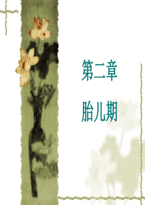 《人体发育学》第二章胎儿期(胎儿发育的影响因素)