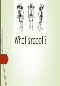 robot(科技英语ppt)