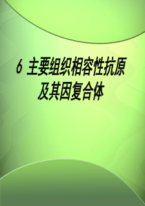 06主要组织相容性抗原及其基因复合体