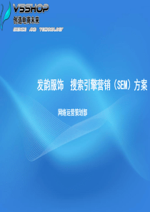 搜索引擎营销(SEM)推广方案.