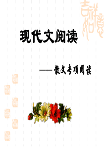 中考散文阅读解题技巧