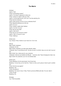 黑客帝国(The Matrix)