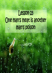 新概念英语第三册第23课