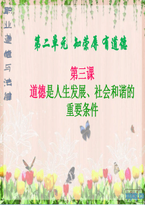 第三课-道德是人生发展、社会和谐的重要条件