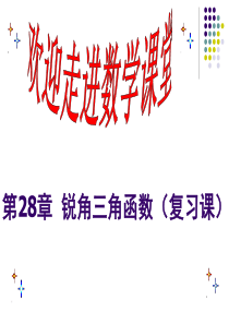 第28章锐角三角函数复习课