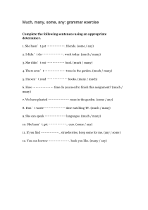 Much--many--some--any-、练习题及答案