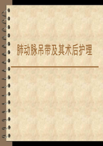 肺动脉吊带及其术后护理