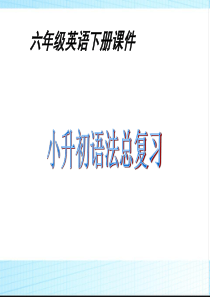 小升初英语总复习PPT