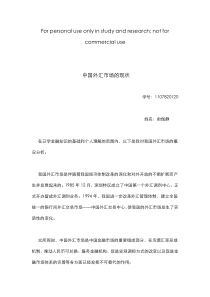 中国外汇市场的现状