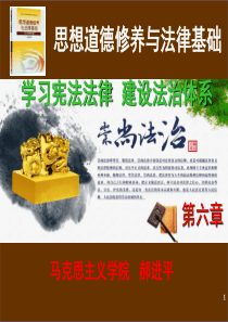 2017思修第六章学习宪法法律建设法治体系