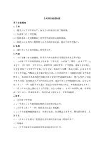 公司项目检查制度