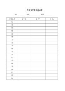 一下音序查字法练习题