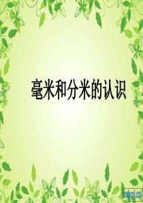 毫米与分米的认识练习课