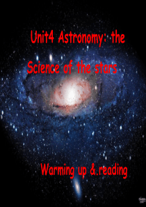 英语必修三unit4astronomy_the_science_of_stars_warmig_up