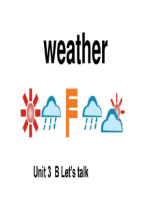 新版pep四年级英语下册Unit3-Weather-PartB-lets-talk-PPT课件