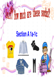 Unit7 How much are these socks Section A 1a-1c课件1