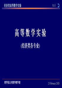 经济类高等数学实验1