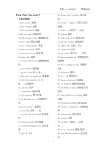 人教版八年级下册英语各单元知识点(短语-+-句子)