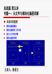 项目十五头文件的建立设计