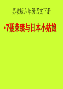 23苏教版六年级语文下册7聂将军与日本小姑娘课件