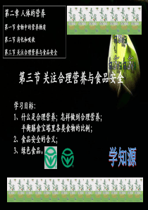关注合理营养与食品安全