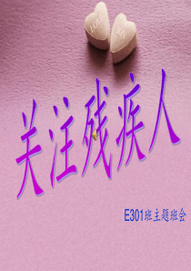 关注残疾人ppt