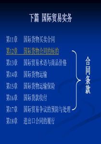 第12章国际货物合同的标的