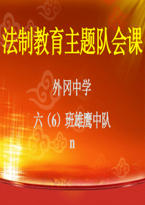 六年级法制教育主题队会课ppt