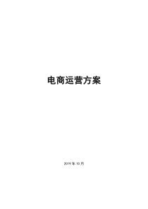 电商运营方案