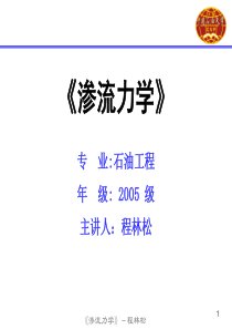 孔隙介质渗流力学