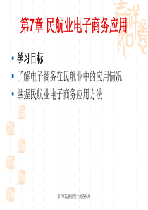 电子商务经典案例分析-第7章-民航业电子商务应用