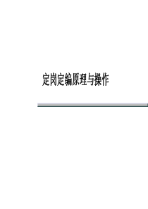 定岗定编原理与操作.