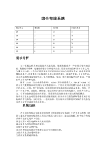 综合布线设计方案初稿