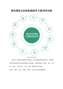 移动课堂互动系统超星学习通常用功能