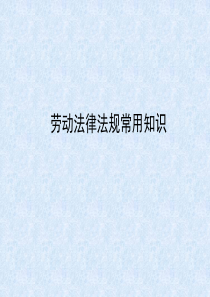 劳动法律法规常用知识