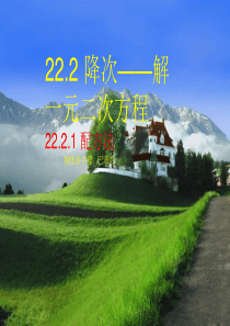 最新【精品文档】22.2.1 配方法解一元二次方程
