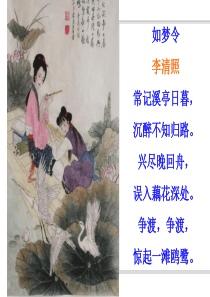 《一剪梅》公开课教案