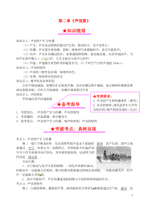 中考物理总复习系列2声现象20190314314