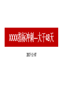 指标冲刺--大干48天(项目模版)