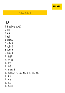 Fluke示波表应用