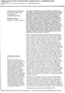 Collaboration-Networks--Structural-Holes--and-Inno