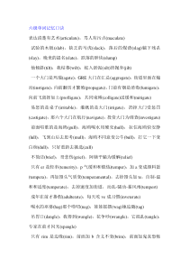 六级单词记忆口诀