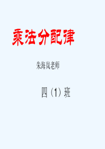 人教版四年级数学下册《乘法分配律》课件.ppt