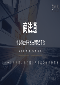 商法通在线法律服务平台.商业计划书（PDF21页）
